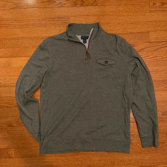 Thomas Parker New York Quarter Zip Lightweight Pullover Sweatshirt - Picture 1 of 5